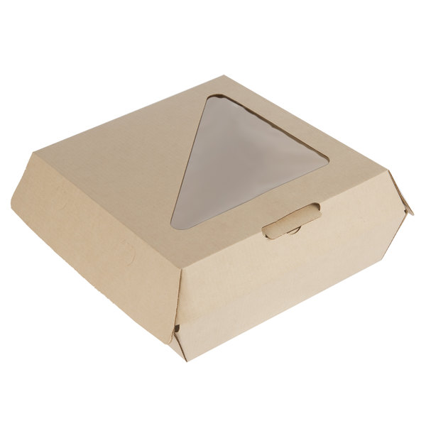 8x8x3 paper container with film
