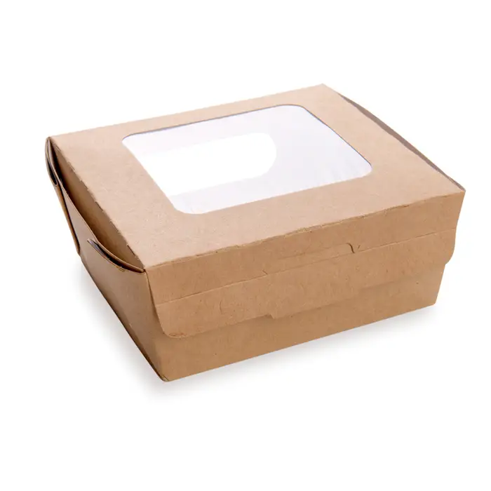 5x4x2" paper container with window