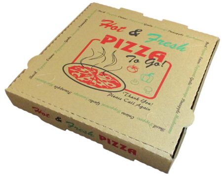 Arvco 10" B Flute Pizza Box Stock Print Kraft