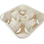 4 Cup Fiber Molded Drink Carrier
