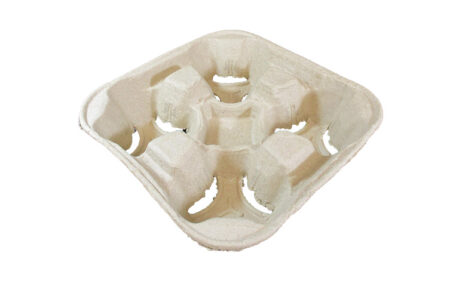 4 Cup Fiber Molded Drink Carrier