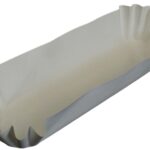 Plain White Paper Hot Dog Tray