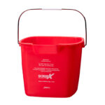 6 QT Red Sanitizing/Disinfectant Pail