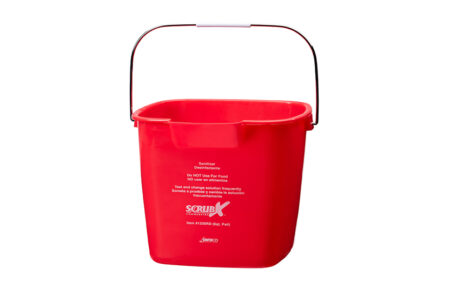 6 QT Red Sanitizing/Disinfectant Pail