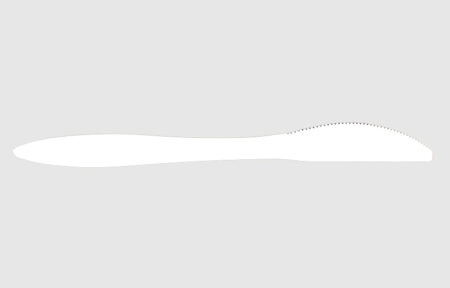 White PP Medium Weight Knife