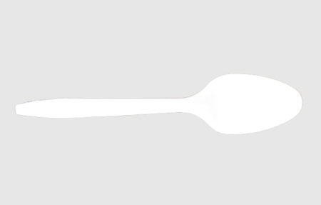 White PP Medium Weight Spoon