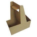 2 Cup Paperboard Drink Carrier With Handle