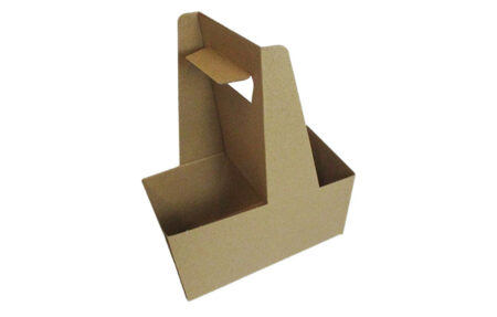 2 Cup Paperboard Drink Carrier With Handle
