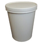 32oz White Paper Deli Container with Paper Lid