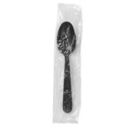 Medium Weight Black Spoon - Individually Wrapped