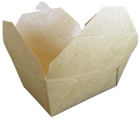 Empress #4 Kraft Folded Takeout Box 7.75" x 5.5" x 3.5"