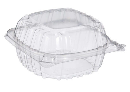 5in Hinged Clear Plastic Clam Shell
