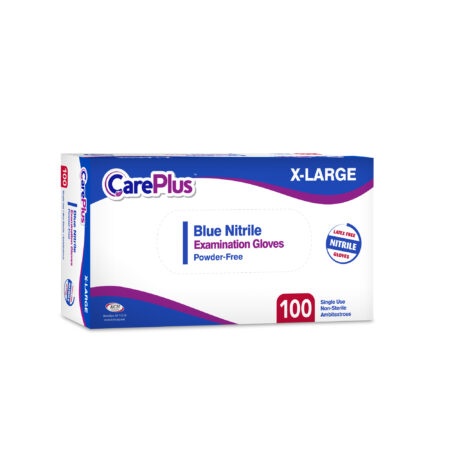 Care Plus Blue Nitrile Gloves SMALL only