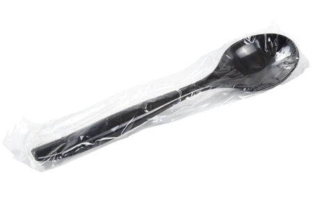 10" Serving Spoon Black Wrapped